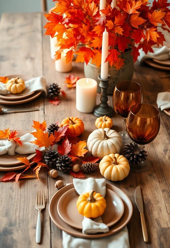 nature inspired table arrangements