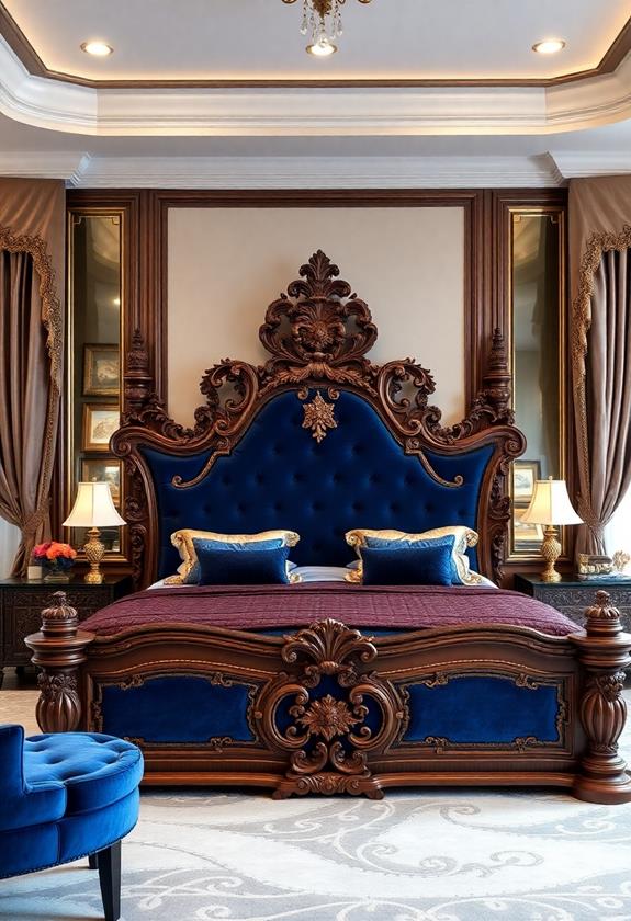 opulent bed decor trends