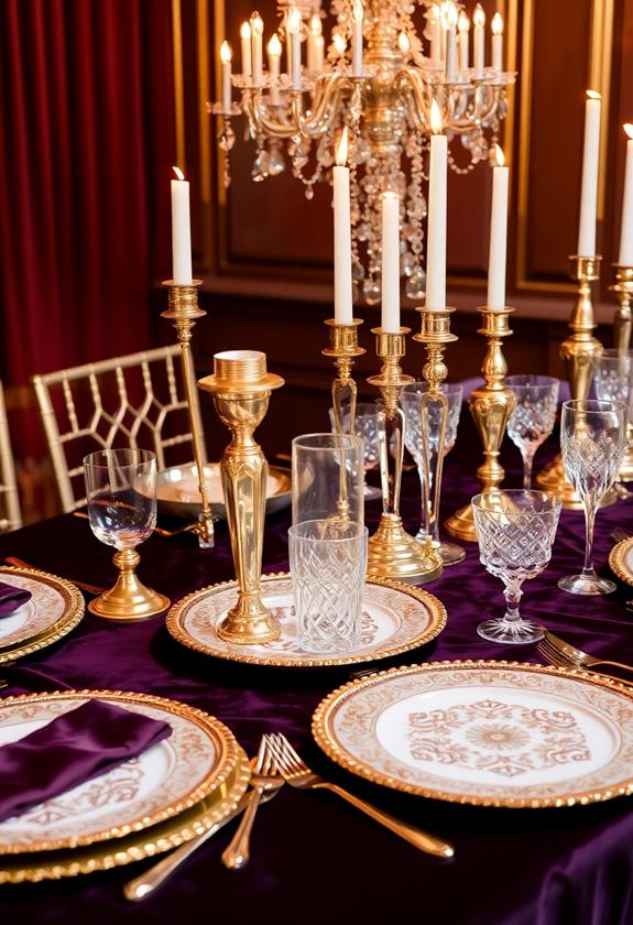 opulent metallic design elements