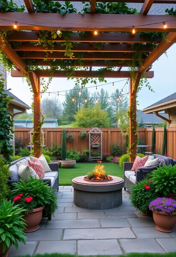 outdoor relaxation space