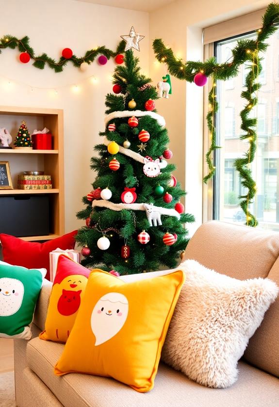 playful and colorful decor