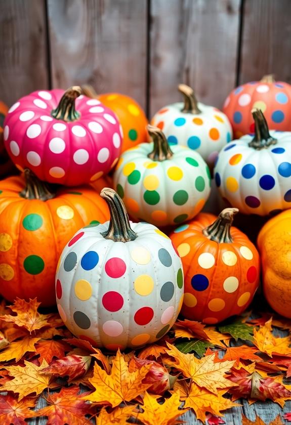 playful polka dot patterns