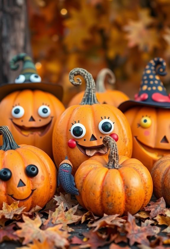 playful pumpkin character designs