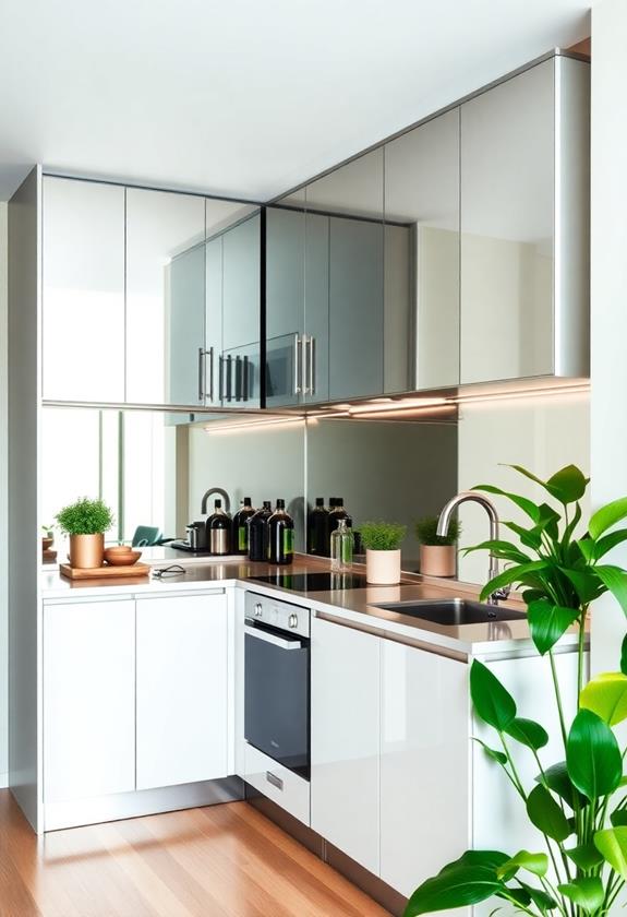 reflective kitchen design element
