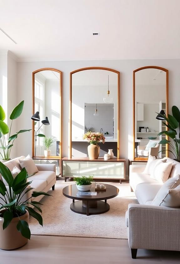 reflective surfaces enhance perspective