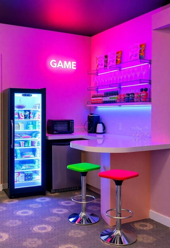 refreshments and beverages station