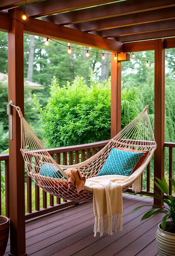 relaxing outdoor lounging experience