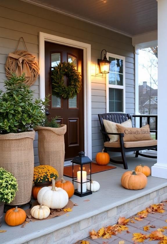 rustic fabric accents decor