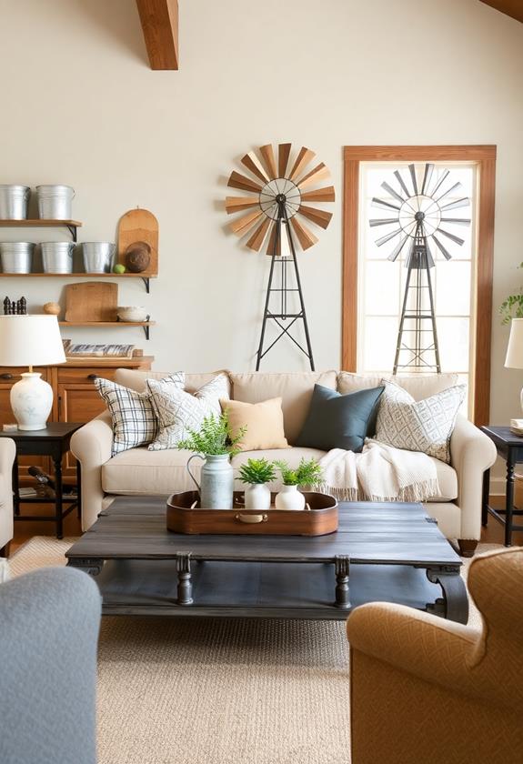 rustic industrial design elements