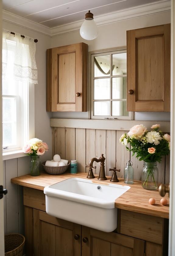 rustic kitchen sink design