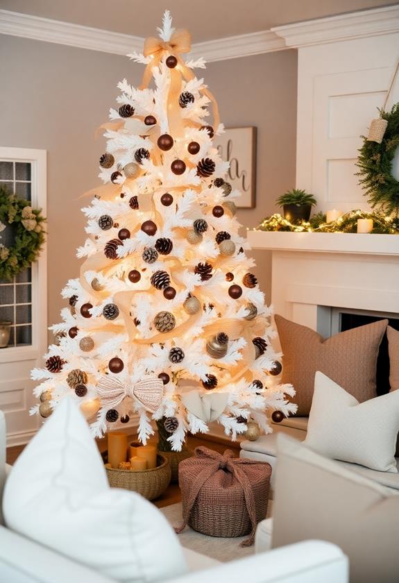 rustic textured fabric features