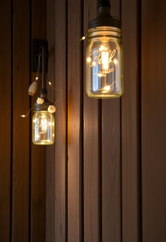 rustic wall decor lights