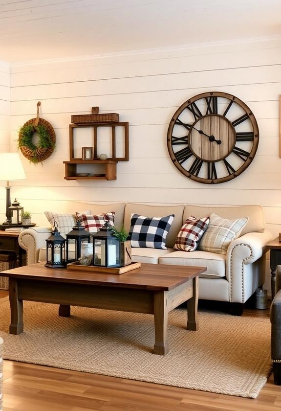 rustic wooden wall panels