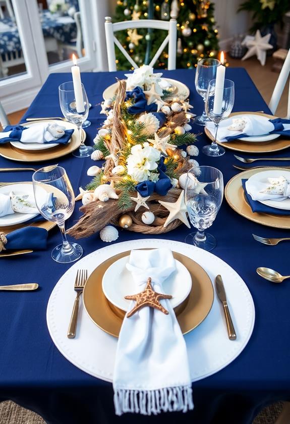 sailing inspired festive celebration decor