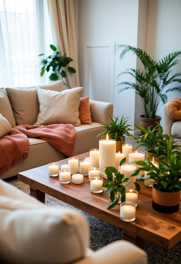 scented candles enhance ambiance
