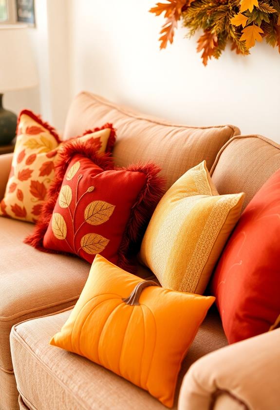 seasonal decorative throw pillows