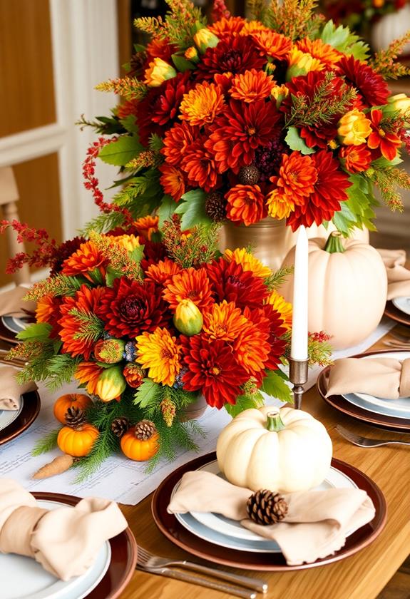 seasonal flower arrangement designs