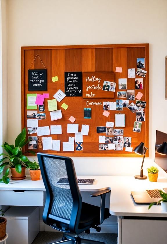 set up bulletin board