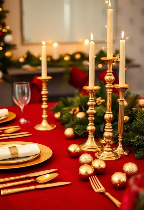 shimmering golden highlights