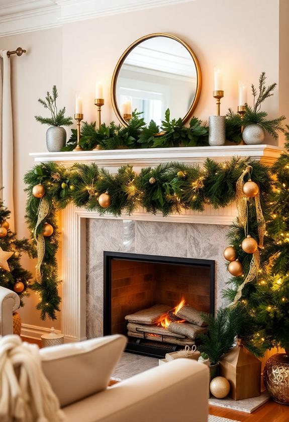 shiny metallic accents