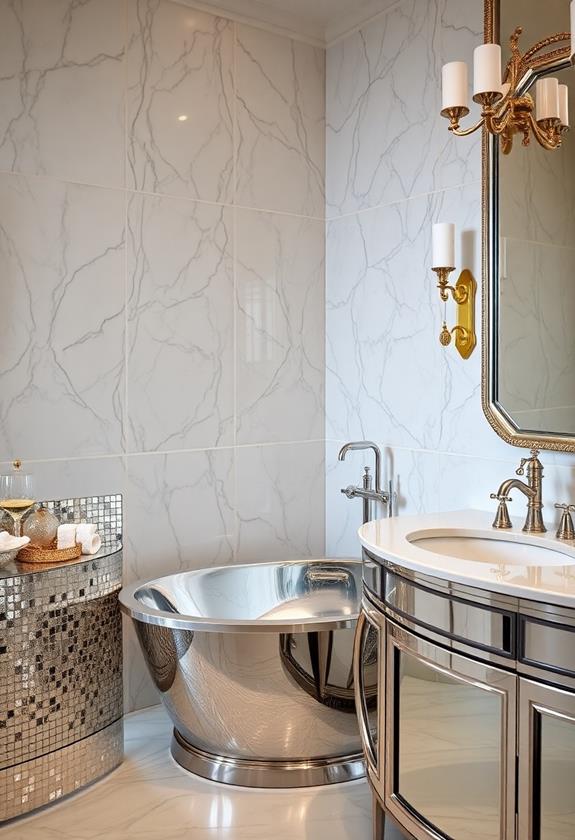 shiny sleek modern accents