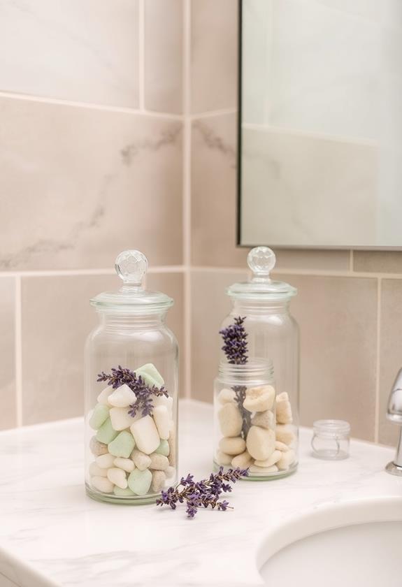 showcase stylish glass containers