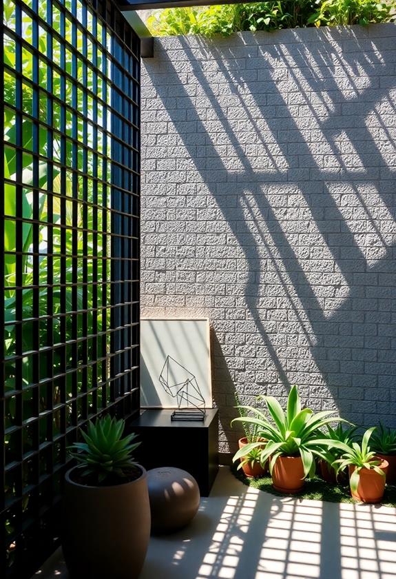 simplistic geometric wall art