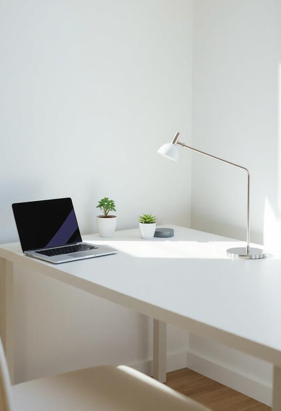 sleek simple workspace aesthetic