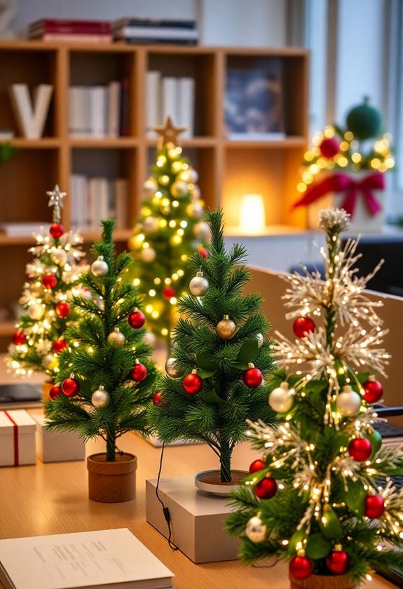 small festive holiday decorations