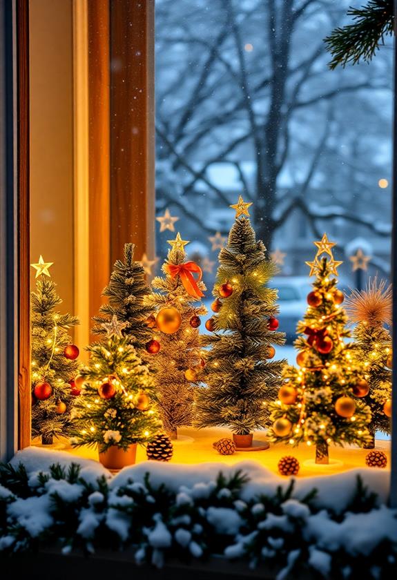 small festive holiday decorations