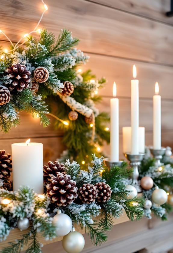 snowy landscape with tranquility