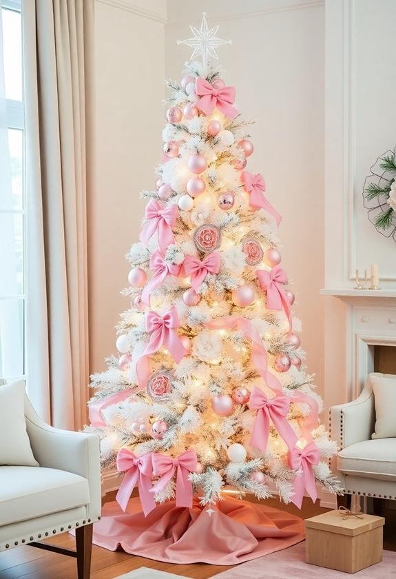 soft blush pink accents