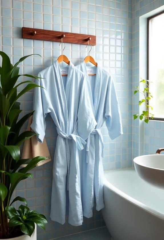 soft periwinkle bathrobes available