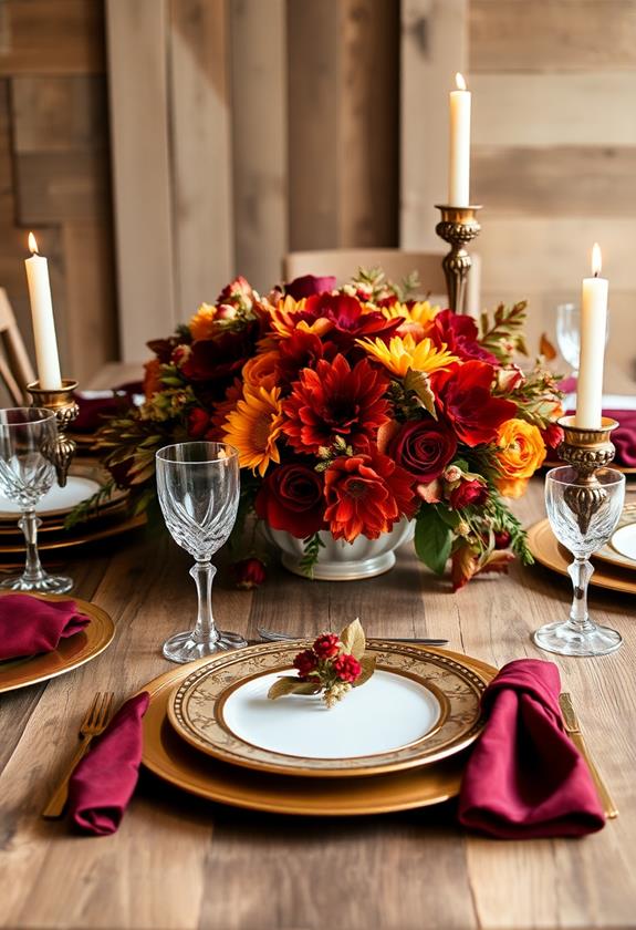 sophisticated dining arrangements decor