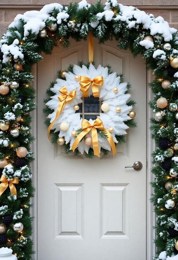 sophisticated gold and white