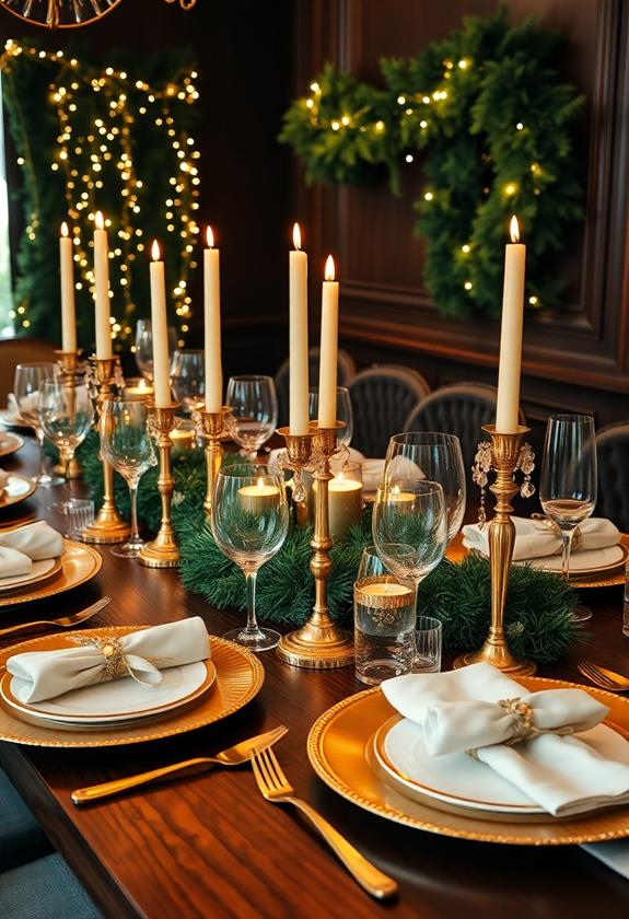 sophisticated gold detailing design