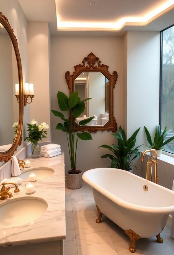 sophisticated restroom design elements