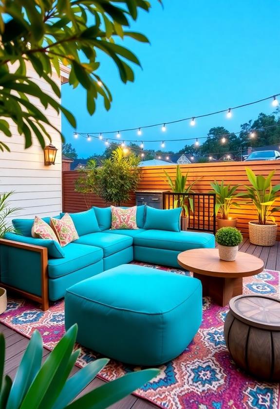 statement on outdoor furniture