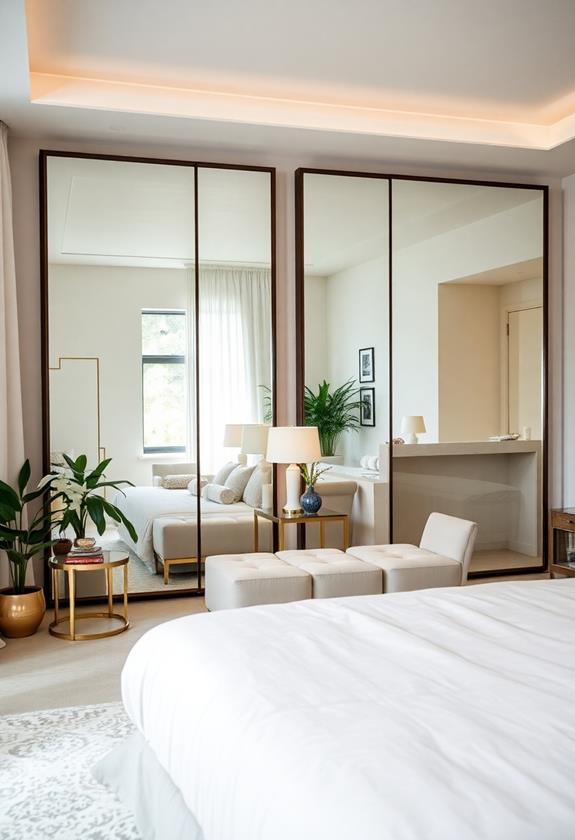 strategic use of mirrors