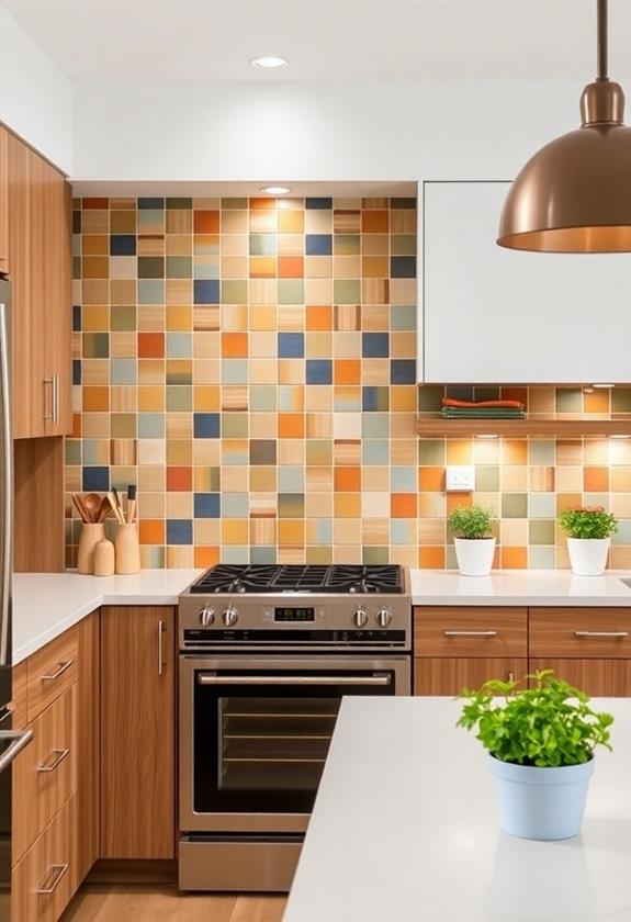 striking kitchen wall patterns