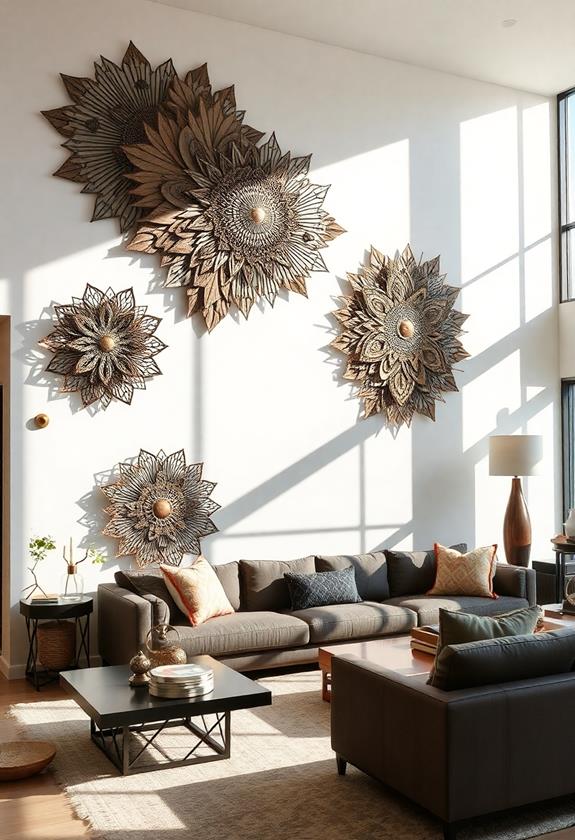 striking sculptural metal creations