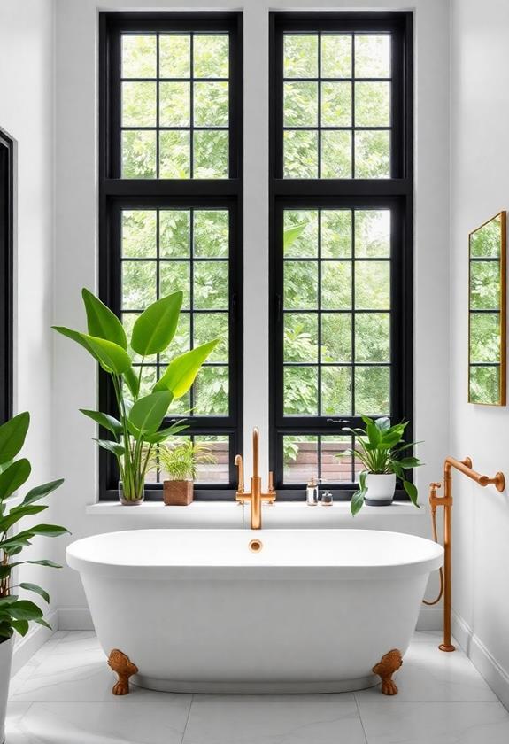 stylish black window frames