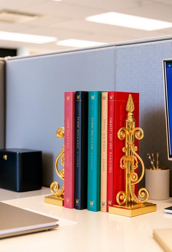 stylish bookends for organization