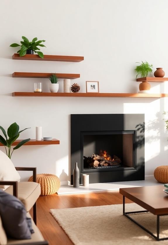 stylish floating shelf designs