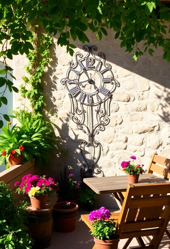 stylish garden timepieces collection