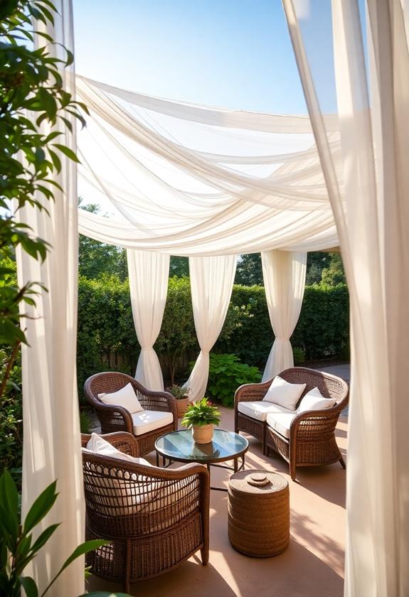 stylish outdoor curtain decor