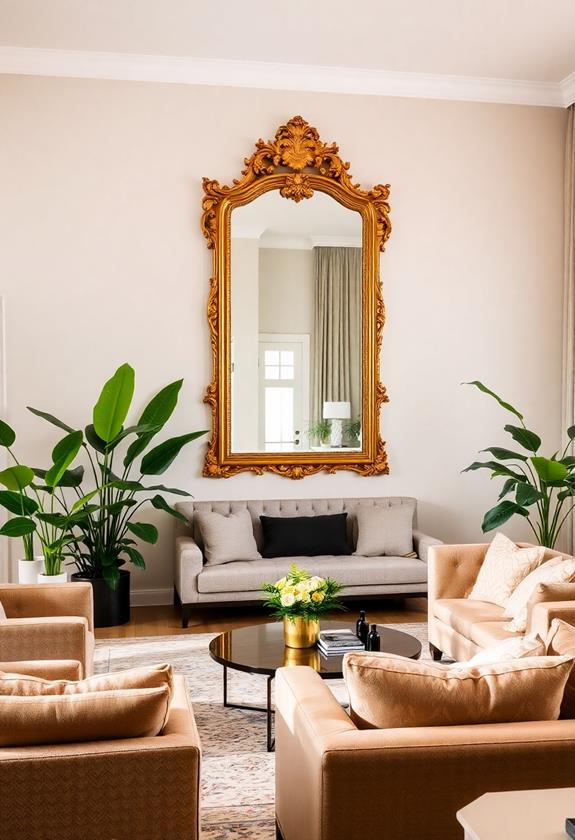 stylish reflective home accents