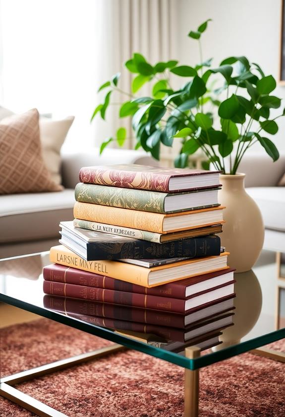 stylish stacked coffee table