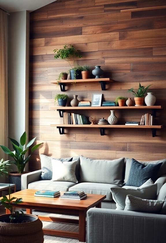 stylish wooden decorative elements