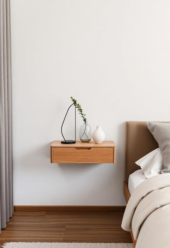 suspended bedside storage solution